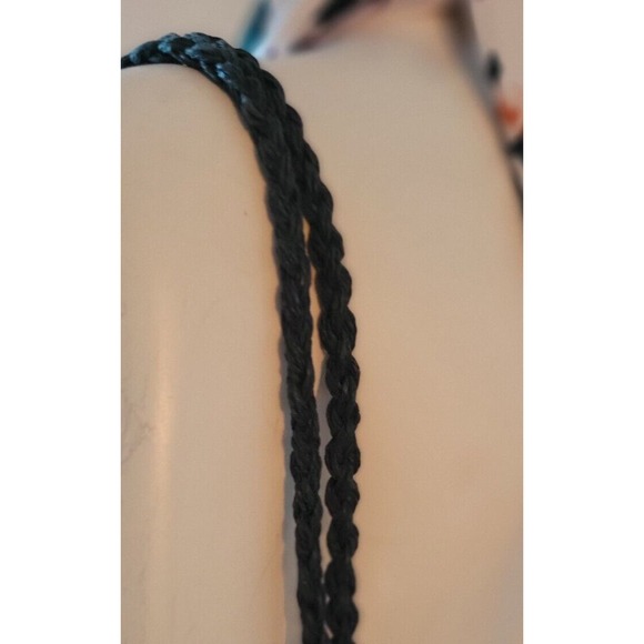 Woven Black Handbag Purse 100% Paper Black Frayed Beach Bag Snap Closed Zip... - Picture 11 of 15